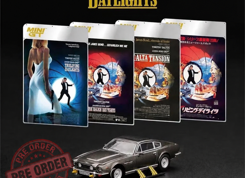 Load image into Gallery viewer, (Pre-order) Mini GT #922 Aston Martin V8 Vantage The Living Daylights 007 Model
