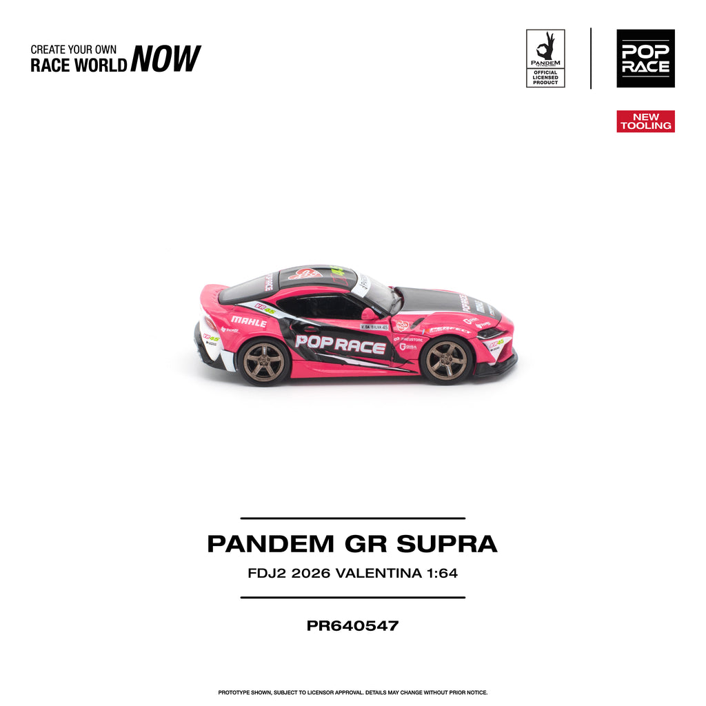 (Pre-order) POPRACE 1/64 - PANDEM GR SUPRA FDJ2 VALENTINA PIAZ Diecast Model Car