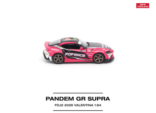 Load image into Gallery viewer, (Pre-order) POPRACE 1/64 - PANDEM GR SUPRA FDJ2 VALENTINA PIAZ Diecast Model Car
