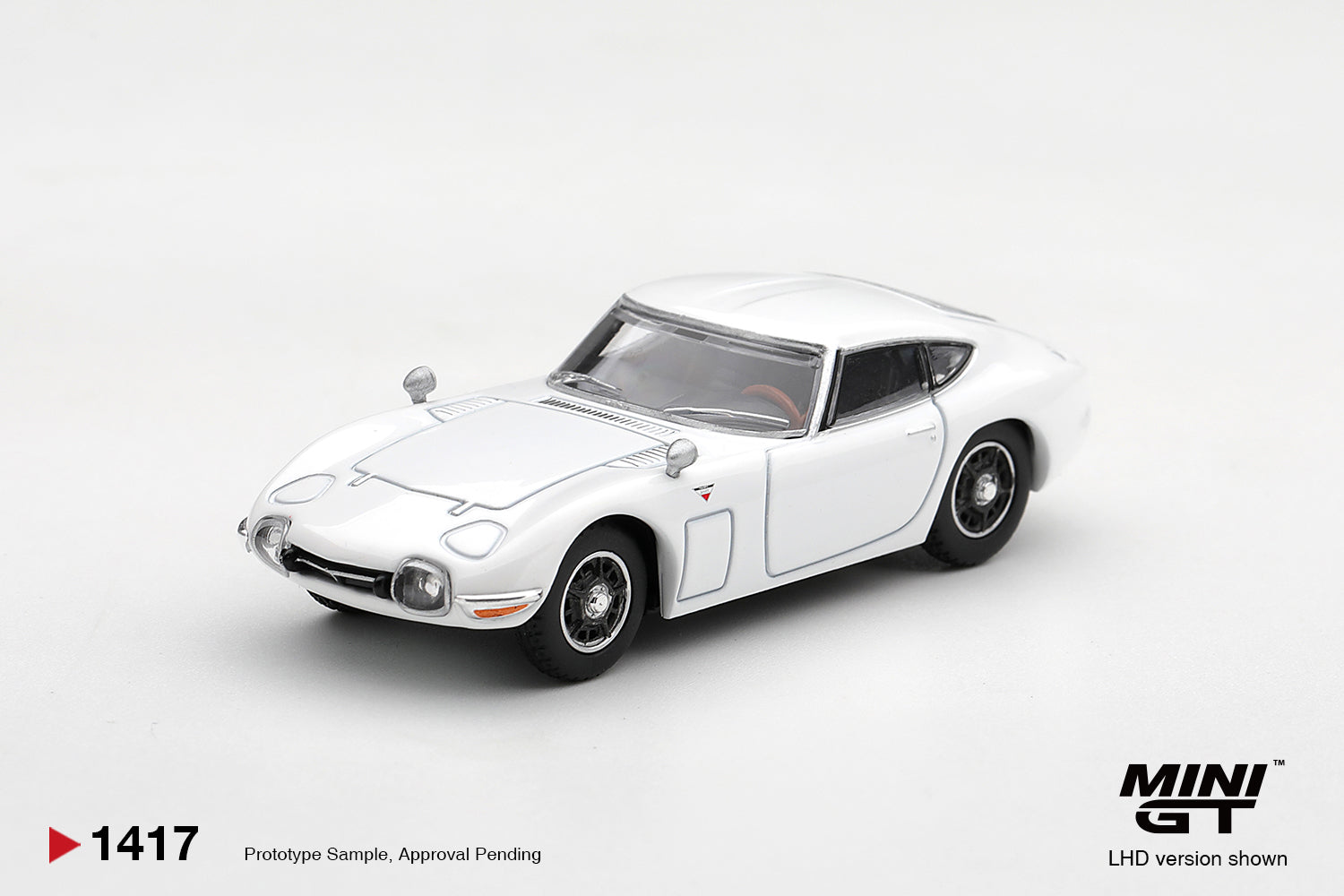 (Pre-order) Mini GT #1417 Toyota 2000GT  Pegasus White LHD Diecast Model Car