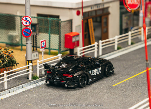 Load image into Gallery viewer, (Pre-order) Tarmac Works 1/64 LB-WORKS TOYOTA SUPRA (A90) Black Diecast Model
