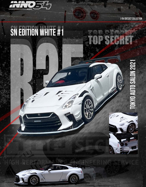 Load image into Gallery viewer, INNO64 MODEL 1/64 NISSAN GT-R (R35) TOP SECRET Tokyo Auto Salon 2021
