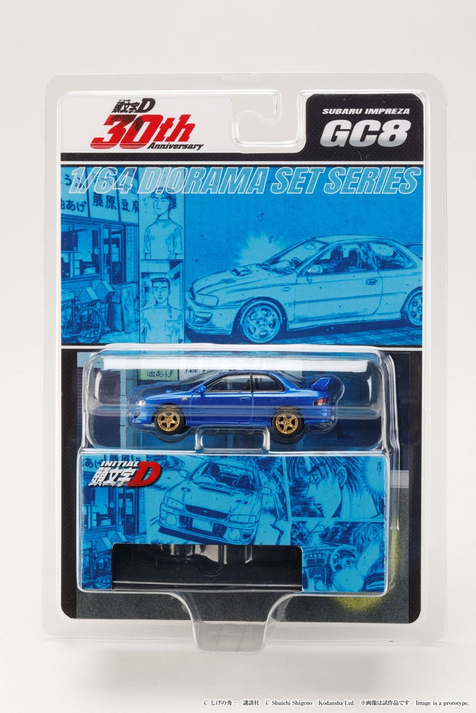 Hobby Japan 1/64 SUBARU IMPREZA INITIAL D HJDMD011 Diecast Model Car
