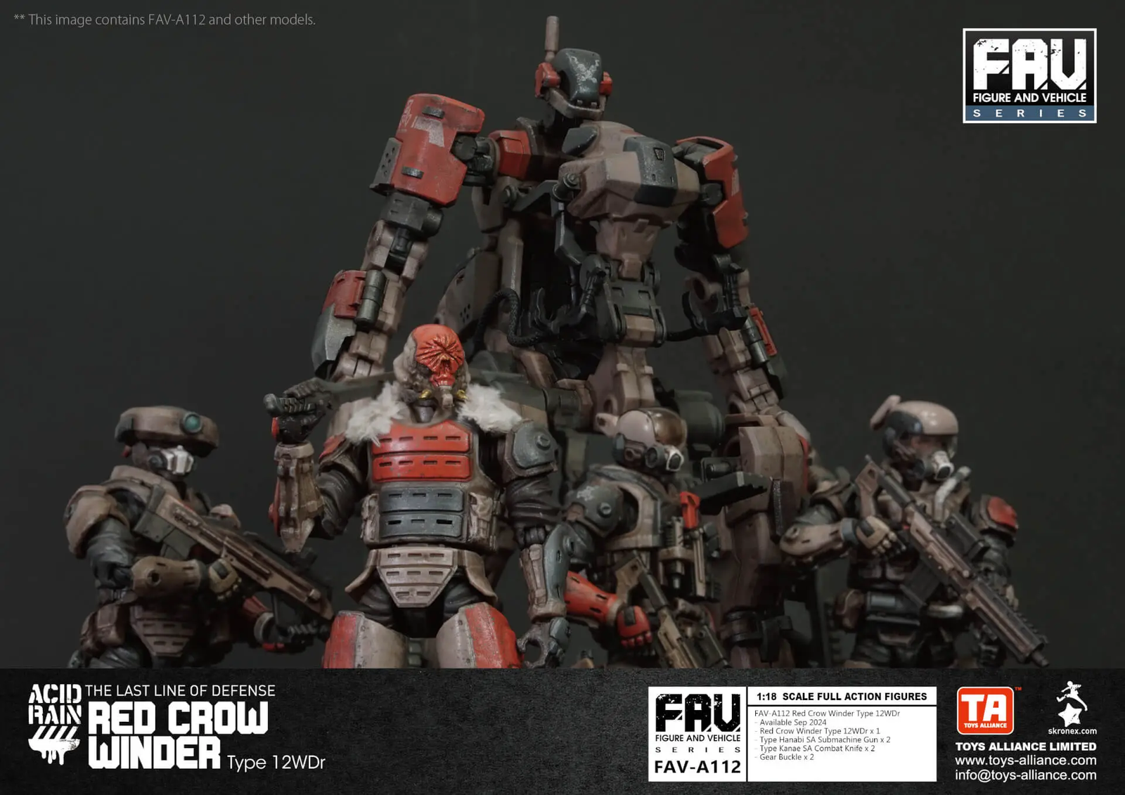 TOYS ALLIANCE x Acid Rain FAV-A112 Red Crow Winder Type 12WDr