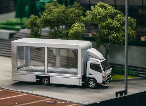 Load image into Gallery viewer, Tarmac Works 1/64 Mitsubishi Fuso Canter Mobile Display Truck
