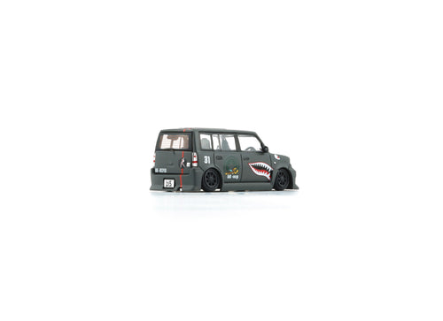 Load image into Gallery viewer, BMC 1/64 Toyota 2000 bB - Matte Green + P40 Tiger Pattern (RHD) LTD
