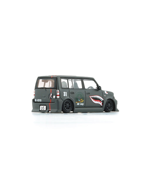 Load image into Gallery viewer, BMC 1/64 Toyota 2000 bB - Matte Green + P40 Tiger Pattern (RHD) LTD
