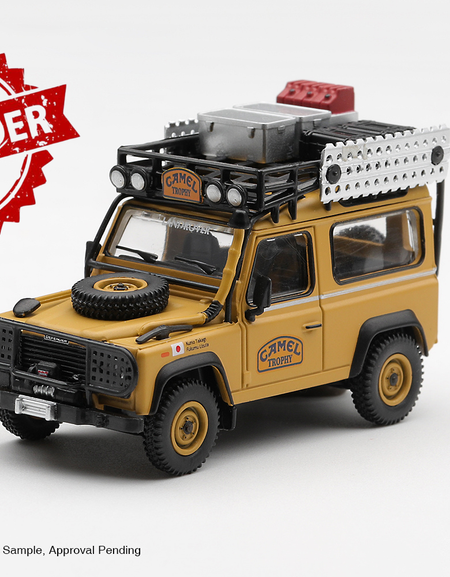(Pre-order) Mini GT #1307 Land Rover Defender 90 1985 Camel Trophy Borneo Japan