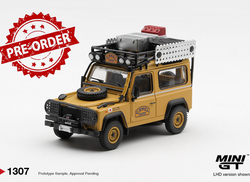 Load image into Gallery viewer, (Pre-order) Mini GT #1307 Land Rover Defender 90 1985 Camel Trophy Borneo Japan
