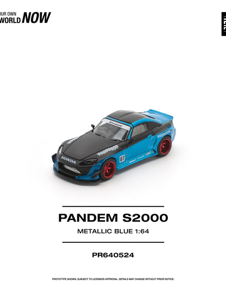 (Pre-order) POP RACE 1/64 PANDEM S2000 METALLIC BLUE Diecast Model Car