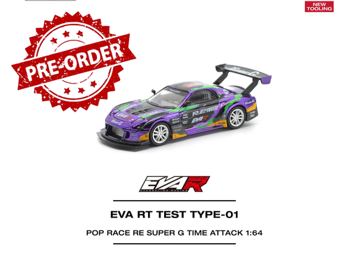 Load image into Gallery viewer, (Pre-order) POP RACE 1/64 EVA RT TEST TYPE-01 RE Super G Time Attack Diecast Car
