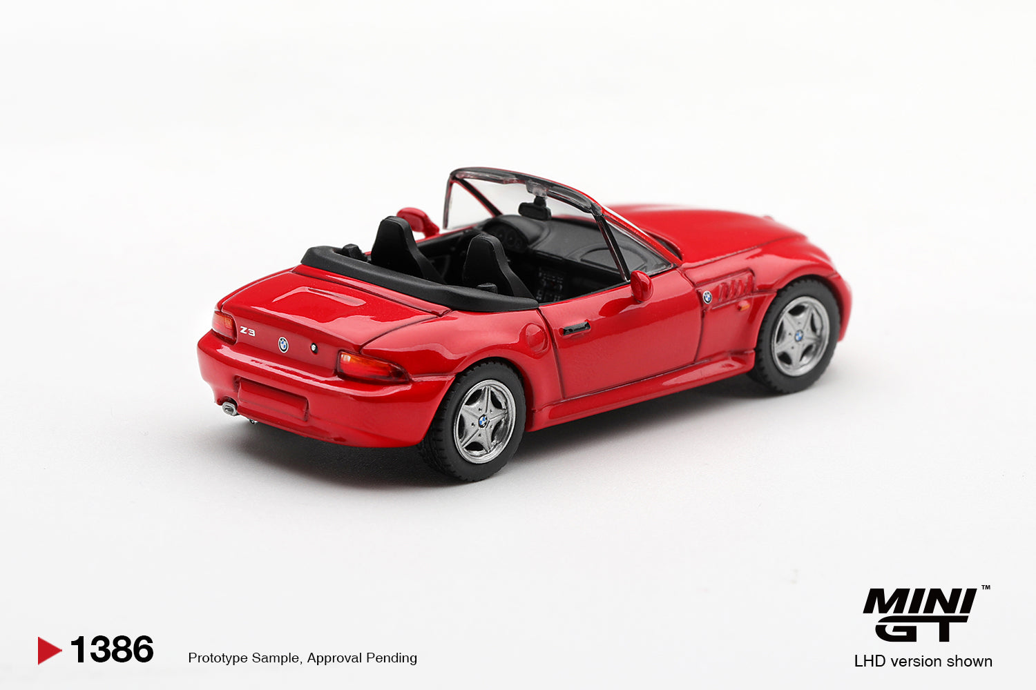 (Pre-order) Mini GT #1386 BMW Z3 Hellrot Diecast Model Car RHD