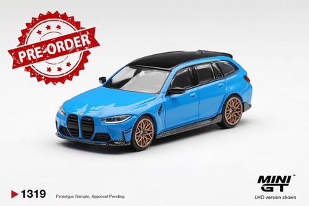 (Pre-order) Mini GT #1319 BMW M3 M Performance Touring Riviera Blue RHD