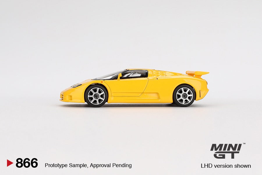 Mini GT #866 1/64 Bugatti EB110 Super Sport Giallo Bugatti Model Car