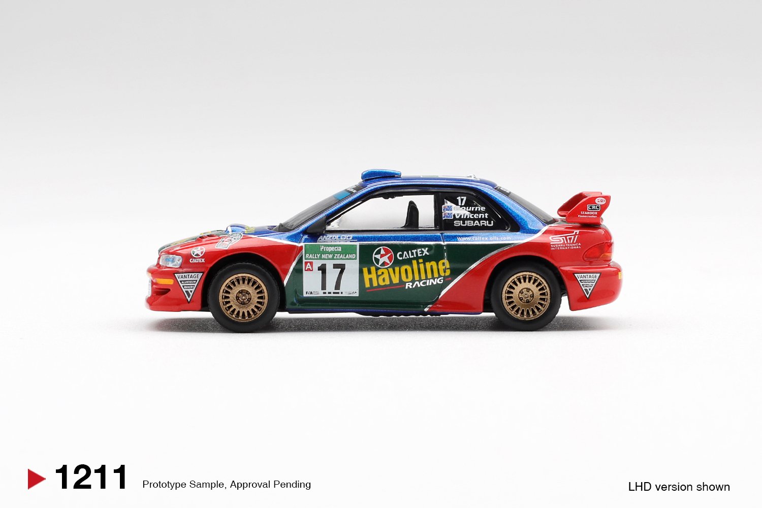 (Pre-order) MINI GT #1211 Subaru Impreza WRC98 #17 2000 Rally New Zealand