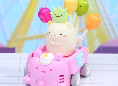 Load image into Gallery viewer, Qman Keeppley Building Blocks #30490 Sumikko Neko &amp; Zassous Balloon Car

