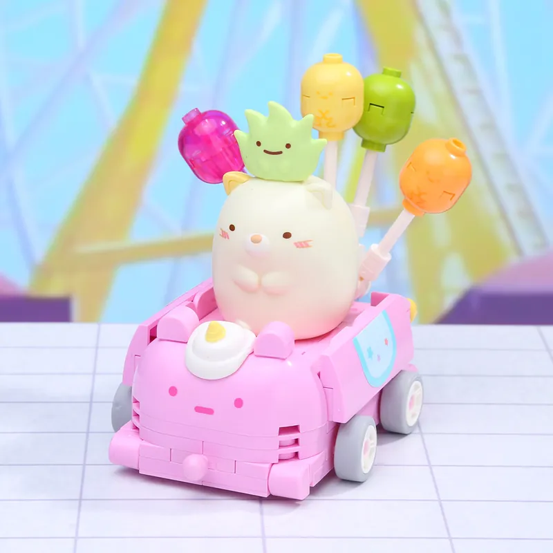 Qman Keeppley Building Blocks #30490 Sumikko Neko & Zassous Balloon Car