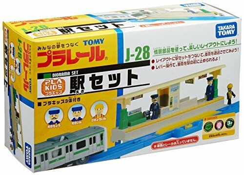 Load image into Gallery viewer, Takara Tomy Plarail Accessory J-28 Plakids Station Set w/ Figures
