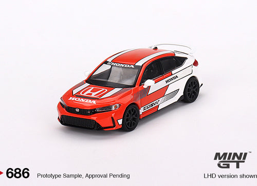 Load image into Gallery viewer, Mini GT #686 Honda Civic Type 2023 Pace Car Red Diecast Model Car
