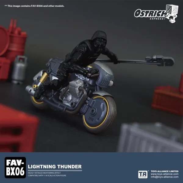TOYS ALLIANCE OSTRICH EXPRESS FAV-BX06 1:18 Lightning Thunder Vehicle Model