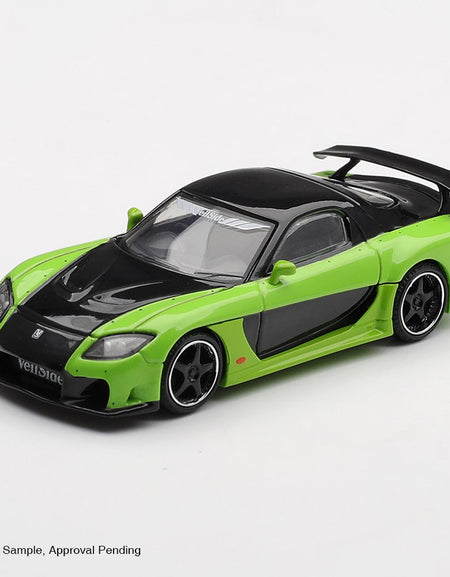 (Pre-order) MINI GT #1223 Mazda RX-7 VeilSide Fortune7 Green LHD Diecast Car