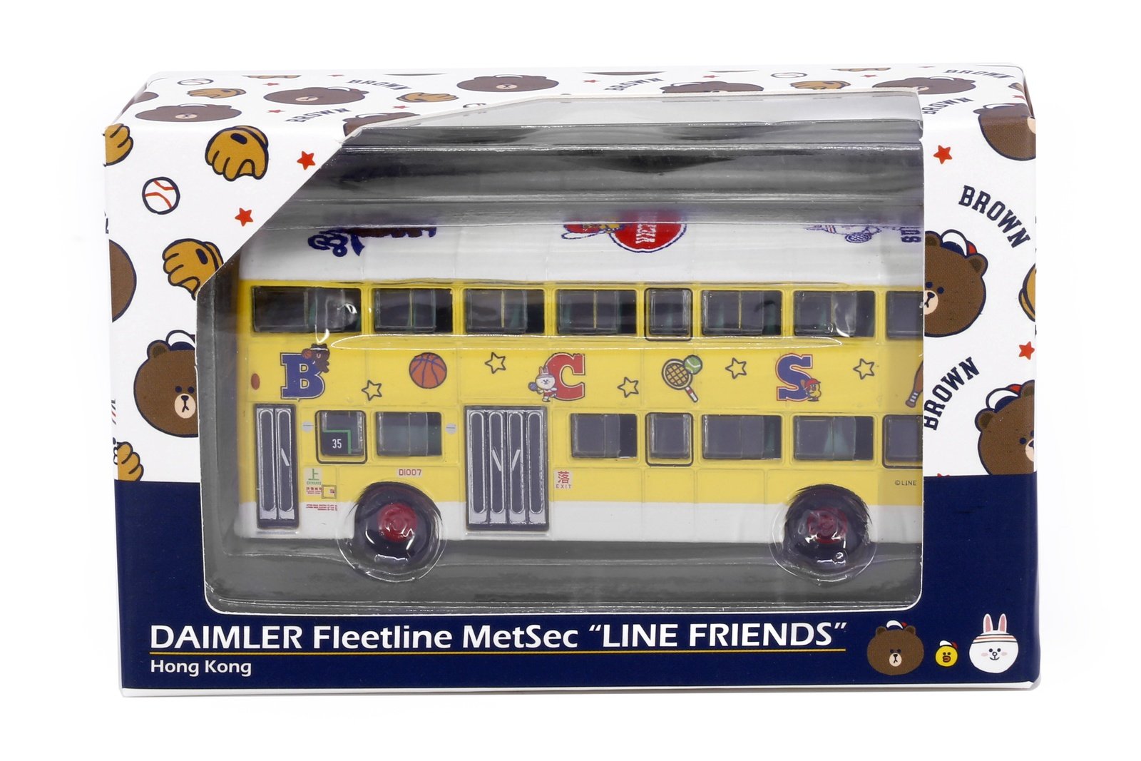 Tiny Die-cast Model Car - DAIMLER Fleetline MetSec "Line Friends"