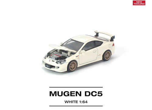 Load image into Gallery viewer, (Pre-order) POP RACE 1/64 HONDA DC5 MUGEN WHITE Diecast Model Car
