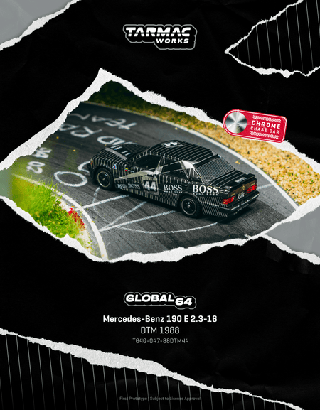 Tarmac Works 1/64 Mercedes-Benz 190 E 2.3-16 DTM 1988 Johnny Cecotto