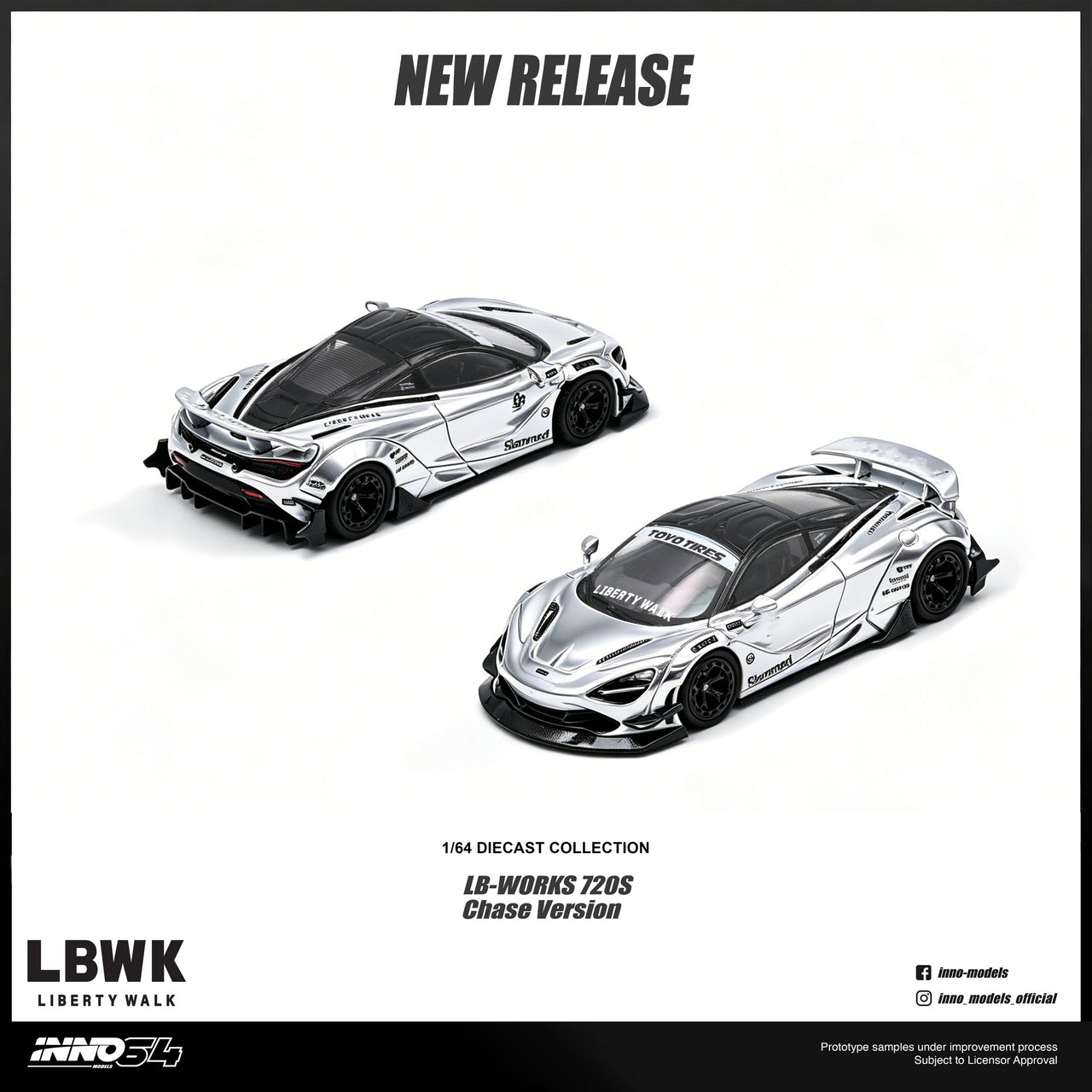(Pre-order) INNO64 1/64 LIBERTY WALK 720S Diecast Model Car