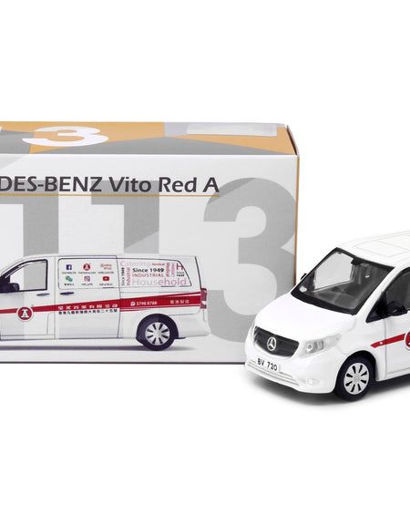 Tiny City 113 1/76 Die-cast Model Car - MERCEDES-BENZ Vito Red A