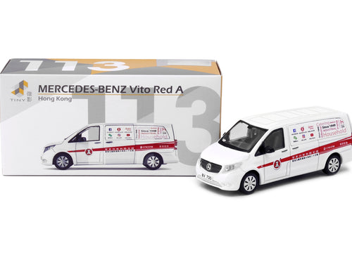 Load image into Gallery viewer, Tiny City 113 1/76 Die-cast Model Car - MERCEDES-BENZ Vito Red A
