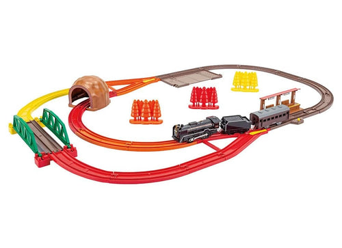 Load image into Gallery viewer, Takara Tomy Plarail Play Set Scenic Color Rail Kit - Autumn Leaves and Railroad
