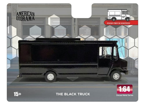 Load image into Gallery viewer, American Diorama 1:64 Food Truck series – The Black Truck Model Car
