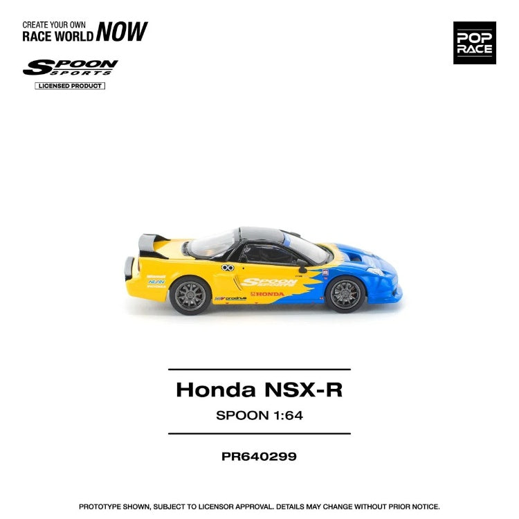 (Pre-order) POP RACE 1/64 HONDA NSX-R SPOON Diecast Model Car #PR640299