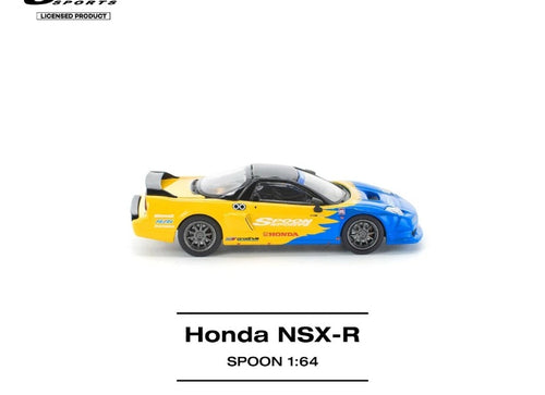 Load image into Gallery viewer, (Pre-order) POP RACE 1/64 HONDA NSX-R SPOON Diecast Model Car #PR640299
