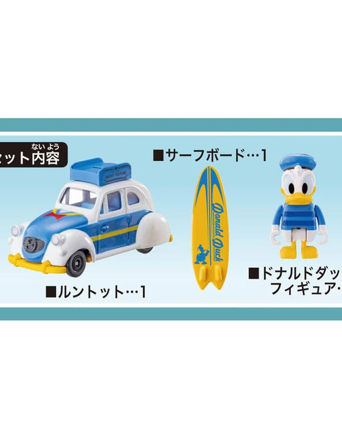 Load image into Gallery viewer, Takara Tomy Dream Tomica No.179 Disney Motors Runtotto Donald Duck
