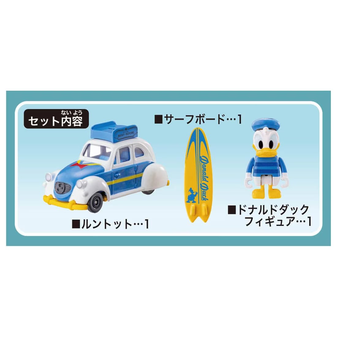 Takara Tomy Dream Tomica No.179 Disney Motors Runtotto Donald Duck