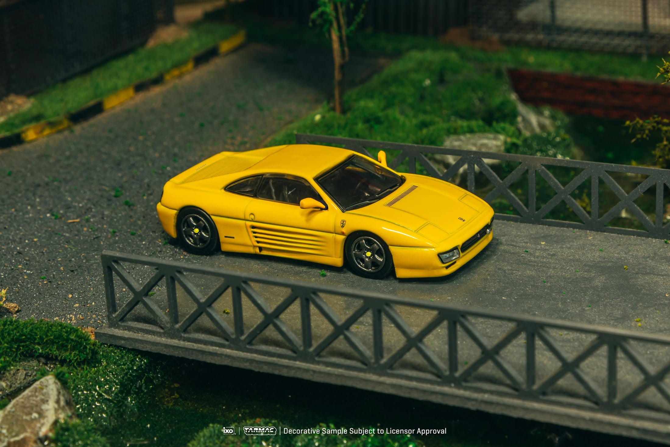 Tarmac Works 1/64 Ferrari 348 Challenge Yellow Diecast Model Car
