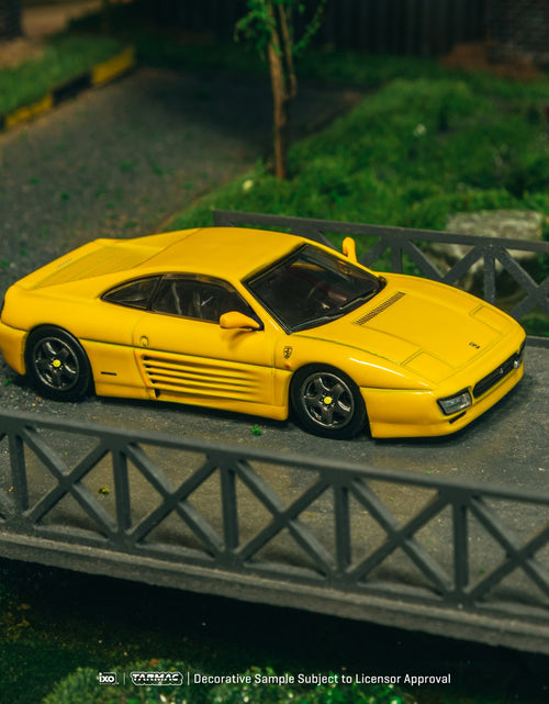 Load image into Gallery viewer, Tarmac Works 1/64 Ferrari 348 Challenge Yellow Diecast Model Car
