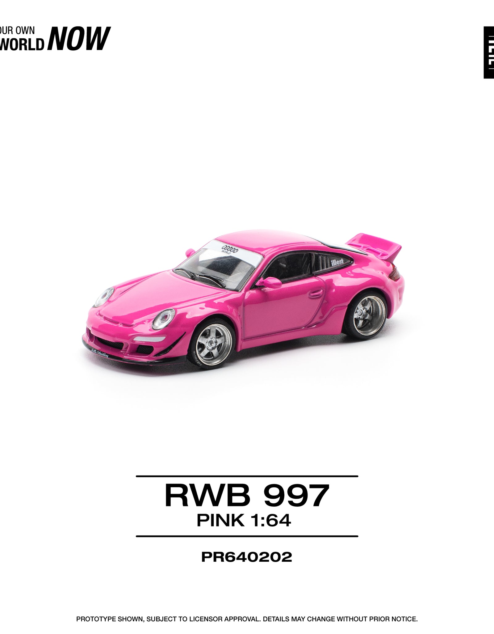 POPRACE 1/64 RWB 997 - PINK Diecast model car