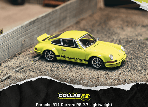 Load image into Gallery viewer, (Pre-order) Tarmac Works 1/64 Porsche 911 Carrera RS 2.7 Lightweight Yellow
