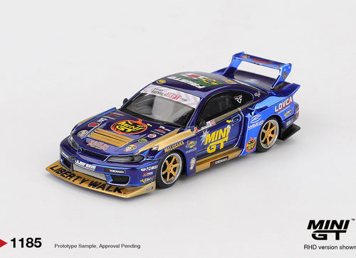 Load image into Gallery viewer, (Pre-order) MINI GT #1185 Nissan LB-Super Silhouette S15 SILVIA  #555 Team
