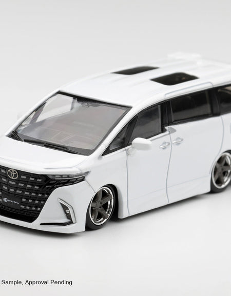 (Pre-order) Mini GT #1339 Toyota Alphard 40 KUHL White RHD Diecast Model Car