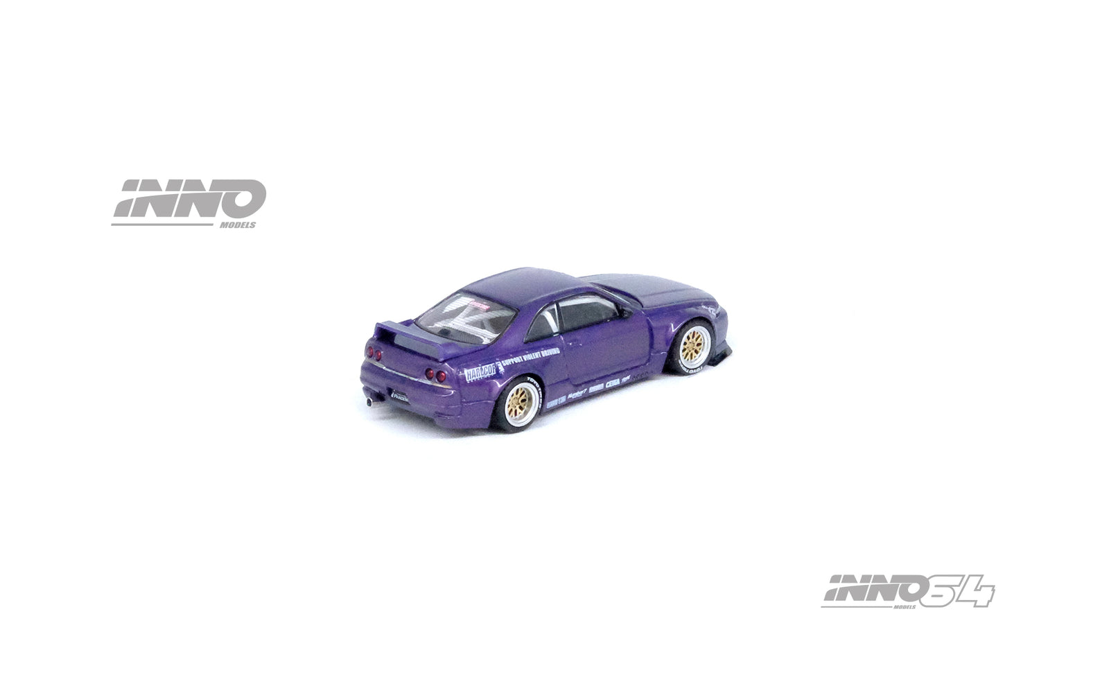 INNO64 1/64 NISSAN SKYLINE GT-R (R33) "PANDEM ROCKET BUNNY" Purple