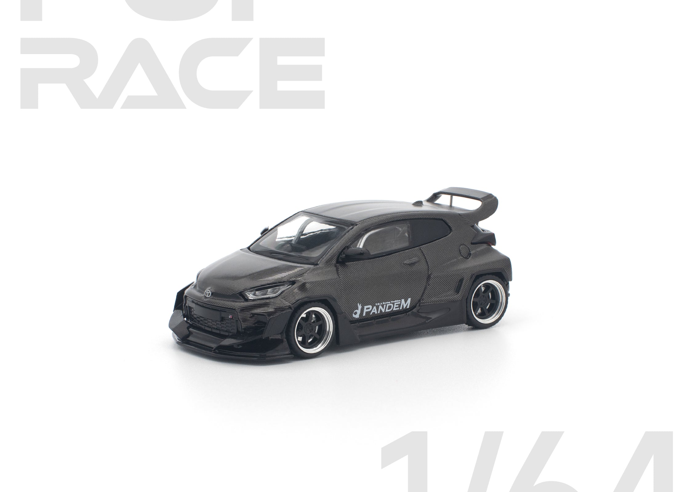 (Pre-order) POPRACE 1/64 PANDEM GR YARIS CARBON EDITION Diecast Model Car