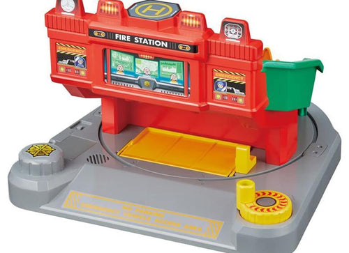 Load image into Gallery viewer, Takara Tomy Tomica Tomica World Sound Firefighting Training Center Playset
