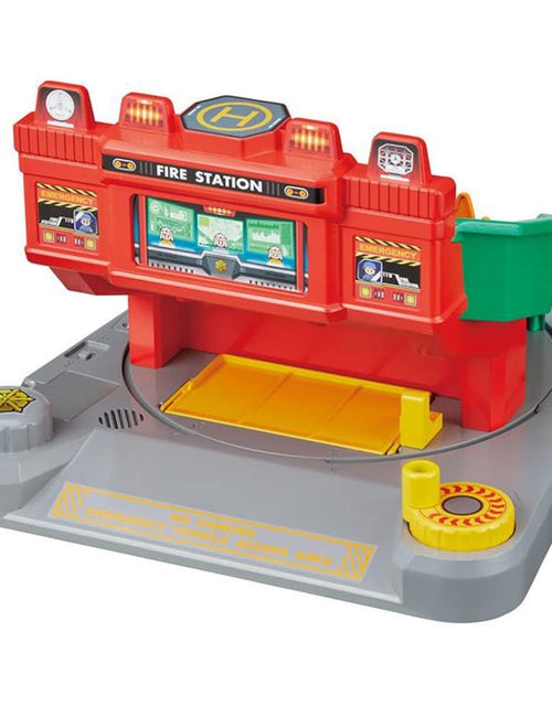 Load image into Gallery viewer, Takara Tomy Tomica Tomica World Sound Firefighting Training Center Playset
