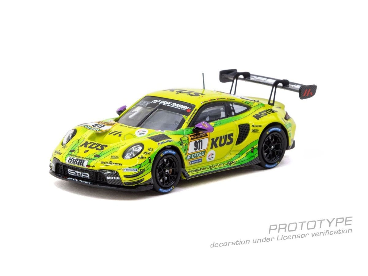 (Pre-order) Tarmac Works 1/64 Porsche 911 GT3 R Nurburgring 24h 2024 Diecast Car