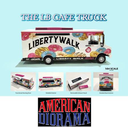 American Diorama 1:64 Food Truck series – LB Cafe Model Car
