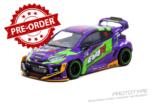 Load image into Gallery viewer, (Pre-order) Tarmac Works 1/43 Pandem Toyota GR Yaris EVA Racing Diecast Model
